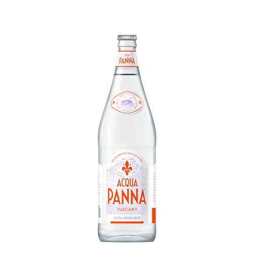 Acqua Panna 1 L glass water bottle front