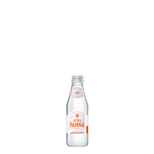Acqua Panna 25 cl glass water bottle front