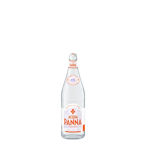 Acqua Panna 50 cl glass water bottle pitch
