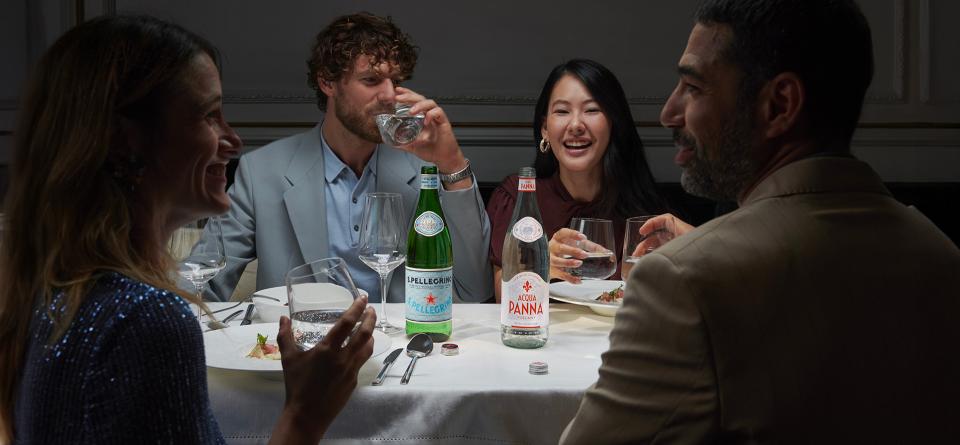 Acqua Panna and S.Pellegrino on the best tables