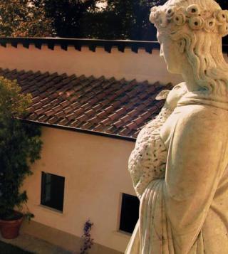 Scenario of Villa Panna in Tuscany