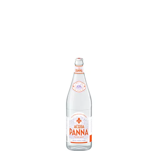 Acqua Panna 50 cl glass water bottle pitch