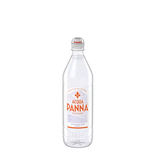 Acqua Panna 75 cl plastic water bottle pitch