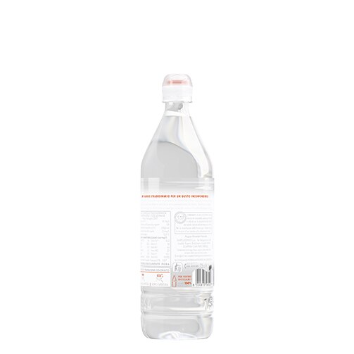 Acqua panna Bottiglia di plastica 75 cl e ragazza che scatta un selfie Animazione