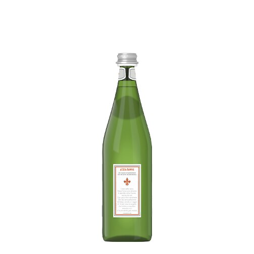 Acqua Panna Bottiglia Vetro verde 75cl retro