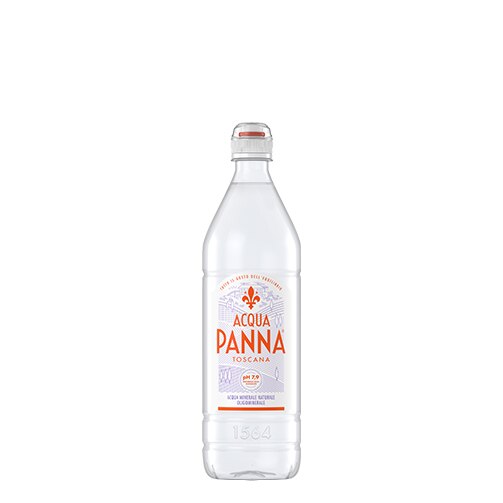 Acqua Panna 75 cl bottiglia di plastica frontale
