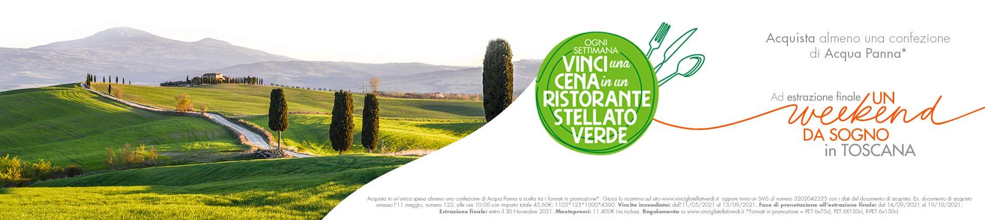 Concorso Stella Verde Michelin Acqua Panna