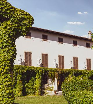 Landscape of Tuscany in Villa Panna, S.Pellegrino Palace