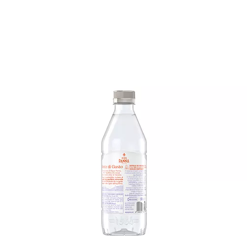 Acqua Panna bottiglia di plastica 50 cl senza sfondo retro