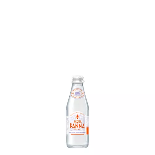 Acqua Panna Bottiglia di vetro 25 cl e pasto leggero Animazione