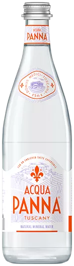 Glass Bottle Acqua Panna Natural Mineral Water