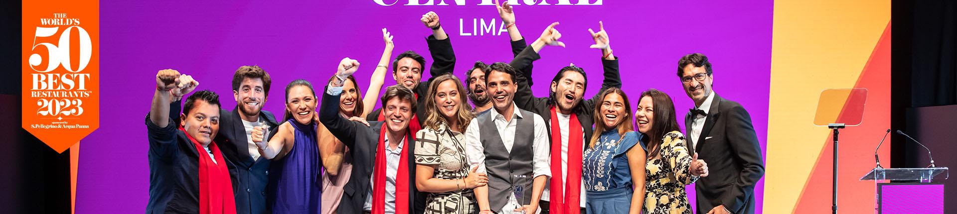 Central team at World's 50 Best ceremony in Valencia