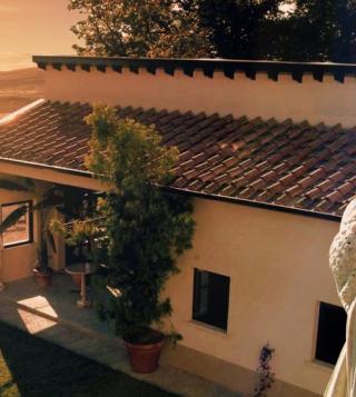 Scenario of Villa Panna in Tuscany