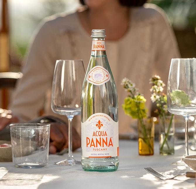 acqua panna 75 cl glass restaurant