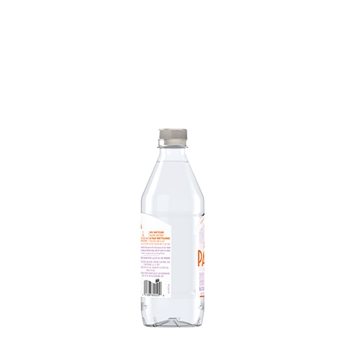side 2 of 500 ml acqua panna plastic water bottle