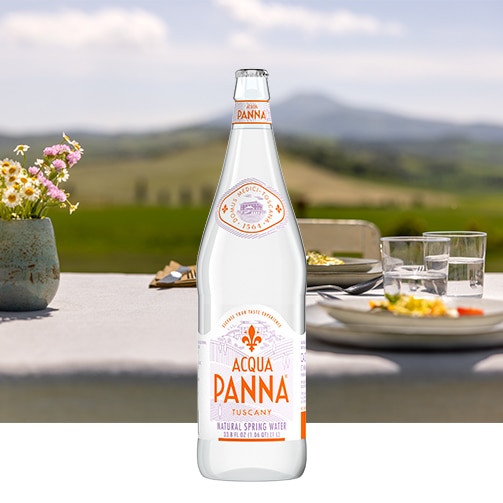 100 cl glass bottle acqua panna lunch