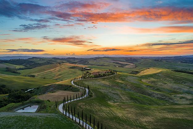 Best of Tuscany, hills landscape