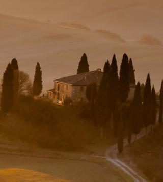 hills landscape in tuscany