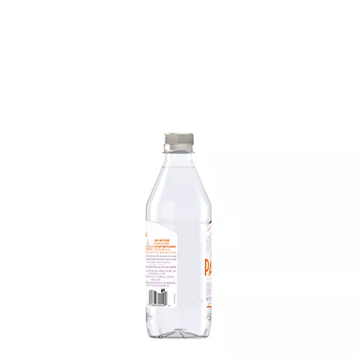 side 2 of 500 ml acqua panna plastic water bottle